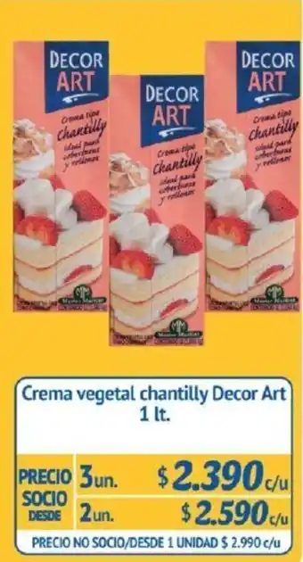 Alvi Crema Vegetal Chantilly Decor Art 3 x 1lt oferta