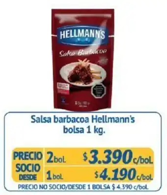 Alvi Salsa Barbacoa Hellmann's 2 x 1kg oferta