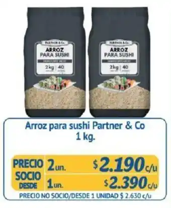 Alvi Arroz para Sushi Partner & Co. 2 x 1kg oferta