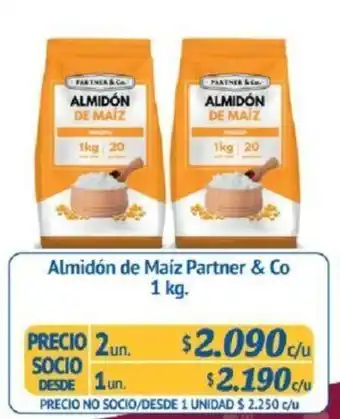Almidón de Maíz Partner & Co 2 x 1kg