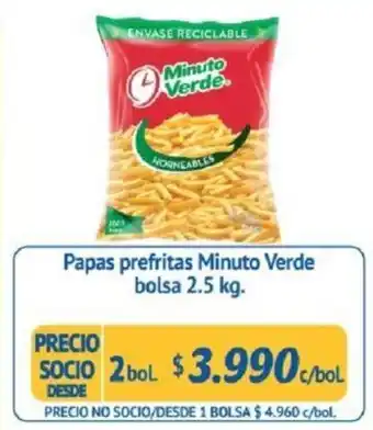 Alvi Papas Prefritas Minuto Verde 2 x 2.5kg oferta