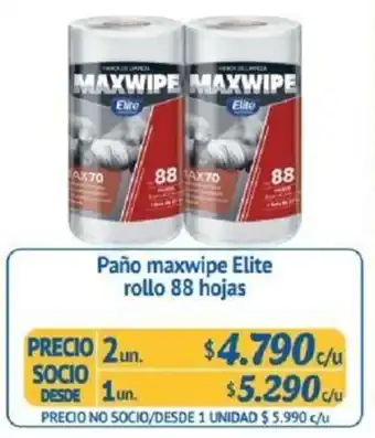 Alvi Paño Maxwipe Rollo Elite 2 x 88 hojas oferta