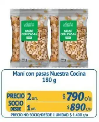 Alvi Maní con Pasas Nuestra Cocina 2 x 180g oferta