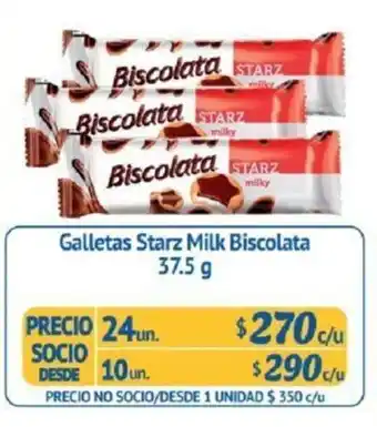 Alvi Galletas Starz Milk Biscolata 24 x 37.5g oferta