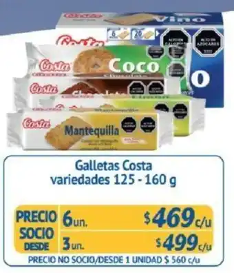 Alvi Galletas Costa 6 x 125-160g oferta