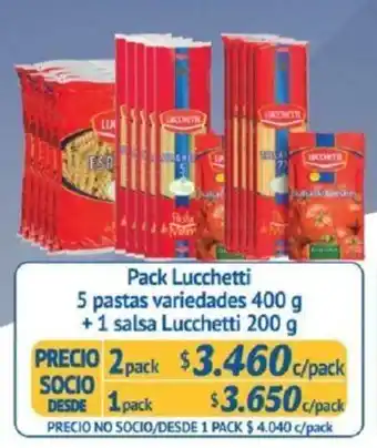 Alvi Pack Lucchetti 2 x 5 x 400g + Salsa Lucchetti 200g oferta