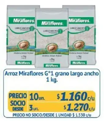 Alvi Arroz Miraflores G°1 Grano Largo Ancho 10 x 1kg oferta