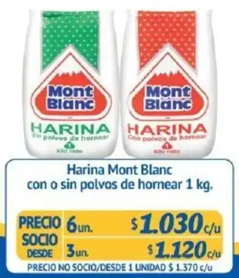 Alvi Harina Mont Blanc 6 x 1kg oferta