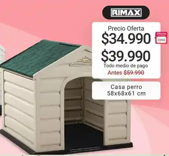 Easy RIMAX Casa Perro 58x68x61 cm oferta