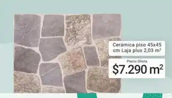Easy Ceramica piso 45x45 cm Laja plus 2.03 m2 oferta