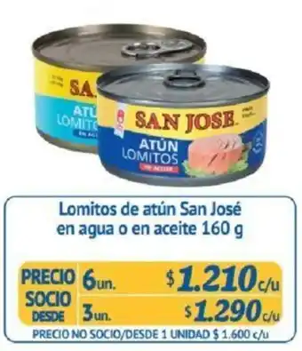 Alvi Lomitos de Atún San José en Aggua o en Aceite 6 x 160g oferta