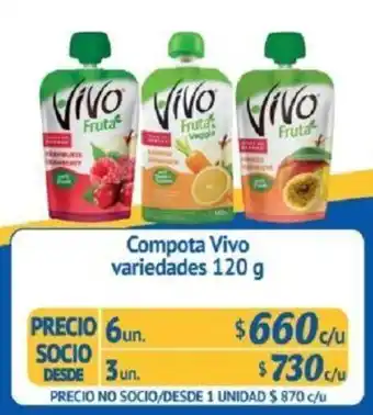 Alvi Compota Vivo 6 x 120g oferta