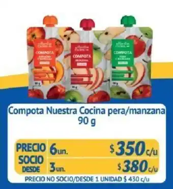 Alvi Compota Nuestra Cocina Pera / Manzana 6 x 90g oferta