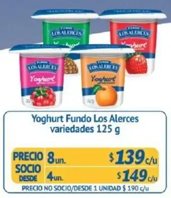 Alvi Yoghurt Fundo Los Alerces 8 x 125g oferta