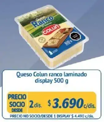 Alvi queso Colun Ranco Laminado 2 x 500g oferta