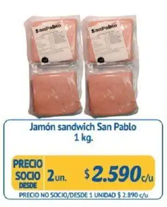 Alvi Jamón Sandwich San Pablo 2 x 1kg oferta