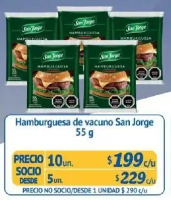 Hamburguesa de Vacuno San Jorge 10 x 55g