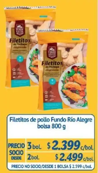 Alvi Filecitos de Pollo Fundo Rio Alegre 3 x 800g oferta