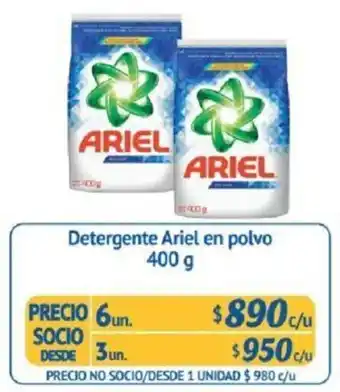 Alvi Detergente Ariel en Polvo 6 x 400g oferta