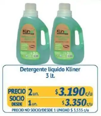 Alvi Detergente Líquido Kliner 2 x 3lt oferta