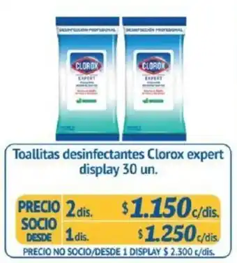 Alvi Toallitas Desinfectantes Clorox Expert 2 x 30 un. oferta