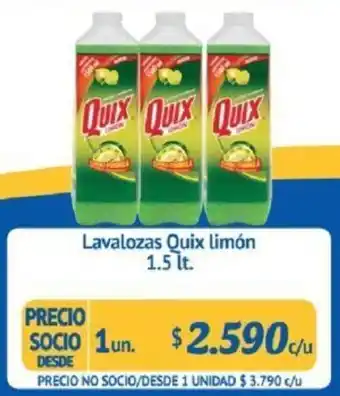 Alvi Lavalozas Quix Limón 1.5lt oferta