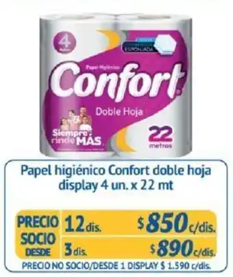 Alvi Papel Higiénico Confort Doble Hoja 12 x 4 x 22mt oferta
