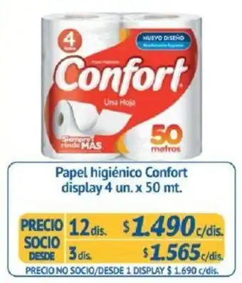 Alvi Papel Higiénico Confort 12 x 4 x 50mt oferta