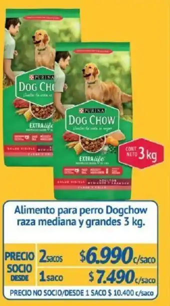 Alvi Alimento para Perro Raza Mediana y Grandes Dog Chow 2 x 3kg oferta