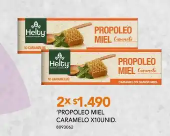 'propoleo miel caramelo x10unid.