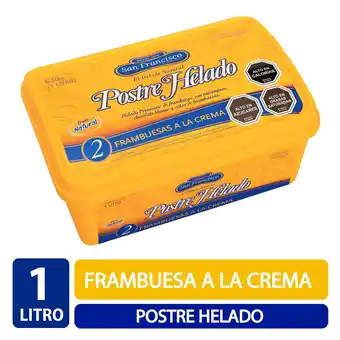 Unimarc Helado San Francisco sabor frambuesa a la crema 1 L oferta