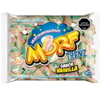 Unimarc Marshmallow morf Arcor trenza vainilla 220 g oferta