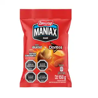 Unimarc Maní japonés Maniax Evercrisp sabor queso 150 g oferta