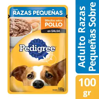 Unimarc Alimento húmedo perro Pedigree razas pequeñas pollo sobre 100 g oferta