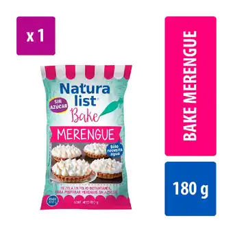 Unimarc Premezcla Naturalist bake merengue sin azúcar 180 g oferta