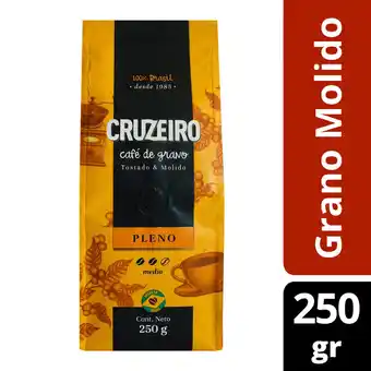 Unimarc Café grano Cruzeiro pleno tostado y molido 250 g oferta