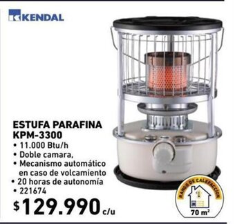 Construmart Kendal Estufa Parafina KPM-3300 oferta