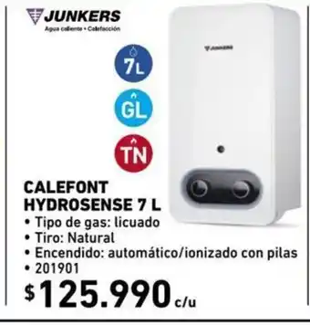 Construmart Junkers Calefont Hydrosense 7L oferta