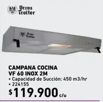 Construmart Ursus Trotter Campana Cocina VF 60 Inox 2M oferta