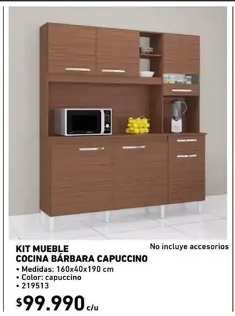 Construmart Kit Mueble Cocina Barbara Capuccino oferta