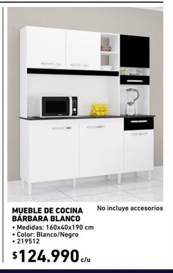 Construmart Mueble de Cocina Barbara Blanco oferta