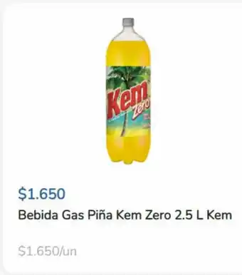 Super Bodega a Cuenta Bebida Gas Piña Kem Zero 2.5 L Kem oferta