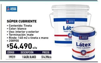 Construmart Sherwin Williams Super Cubriente oferta