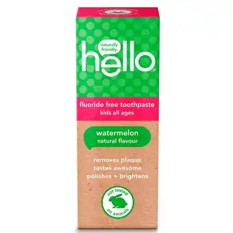 Unimarc Pasta dental Hello niños sandía sin flúor 119 g oferta