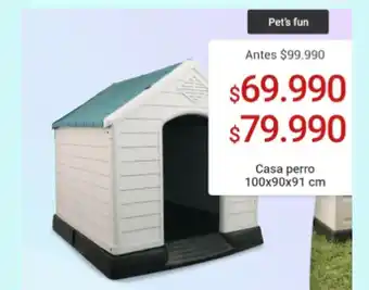Easy Pet's Fun Casa Perro 100 x 90 x 91 cm oferta
