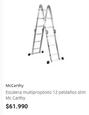 Easy McCarthy - Escalera Multiproposito 12 peldaños slim Mc Carthy oferta