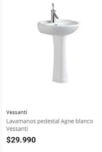Easy Vessanti - Lavamanos pedestal Agne Blanco Vessanti oferta