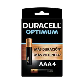 Unimarc Pilas Duracell optimum AAA 4 un oferta