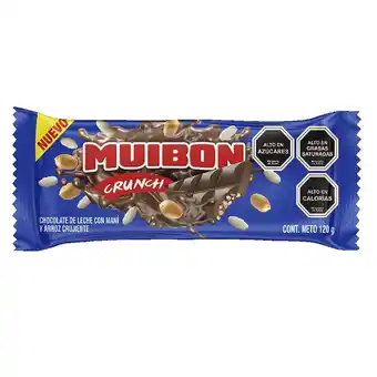 Unimarc Chocolate Muibon crunch con maní y arroz crujiente 120 g oferta