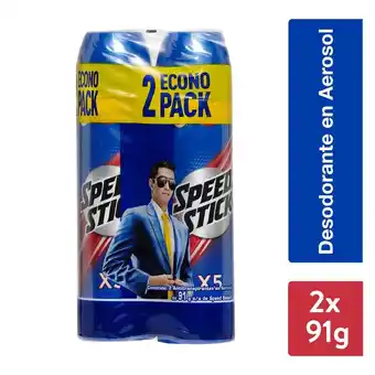 Unimarc Pack Desodorante Speed Stick X5 active spray 150 ml 2 un oferta